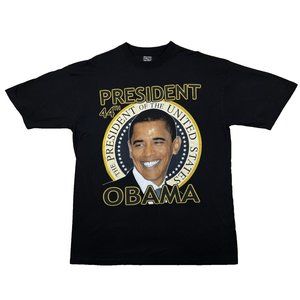 Barack Obama Vintage Graphic T Shirt Men XXL Rap Hip Hop 44th U.S President